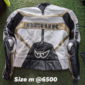 Leather riding jacket