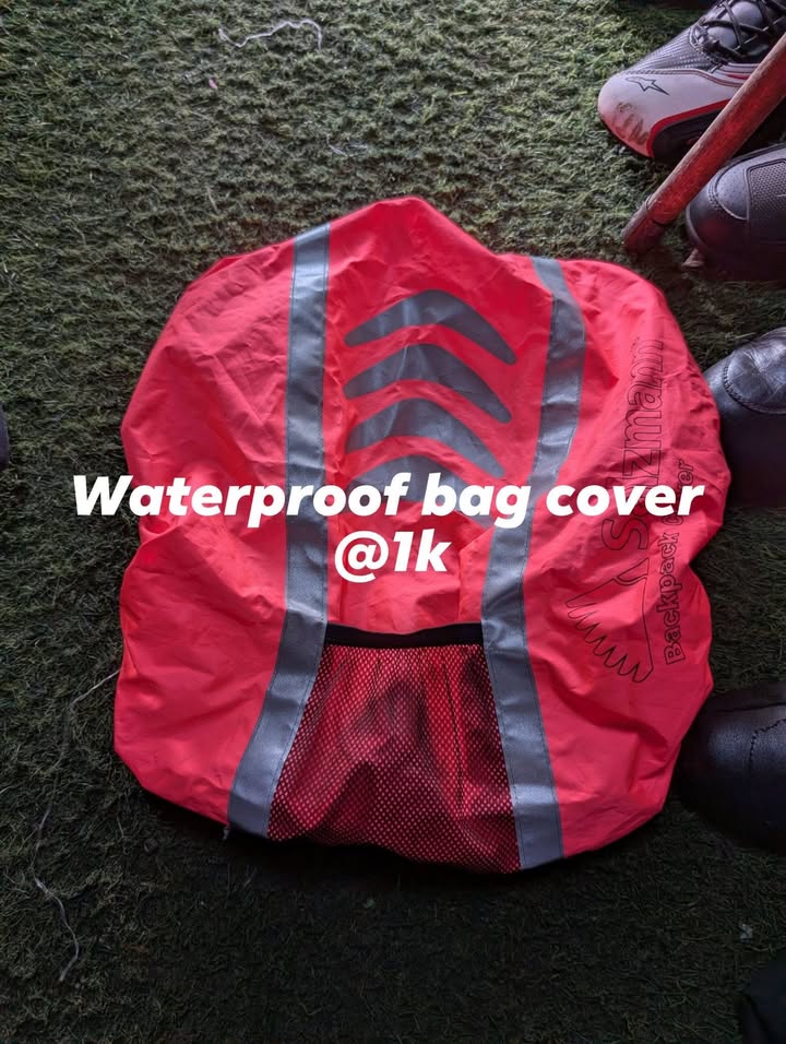 Waterproof bag cover - hi-viz reflective