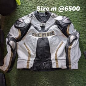 Leather riding jacket